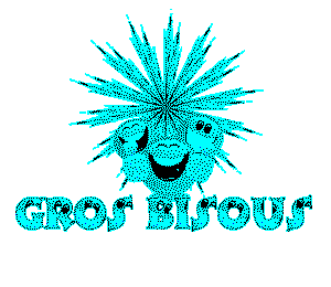 Gif animé bisous bleus